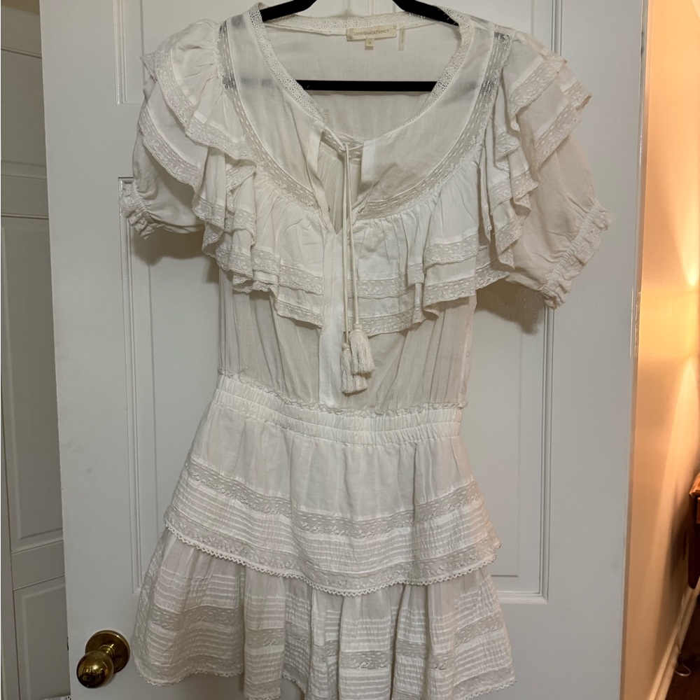 LoveShackFancy Elegant Cream Dress